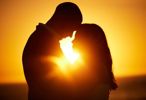 Film honeymoon silhouette