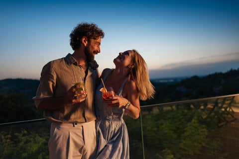 Balcony couple
