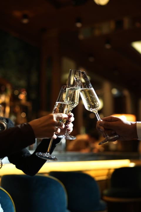 Champagne toast